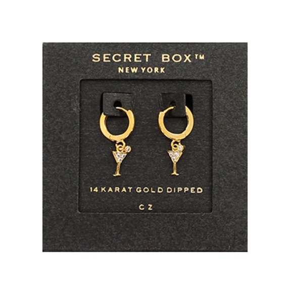 Champagne Huggie Hoops - Picture 1 of 1